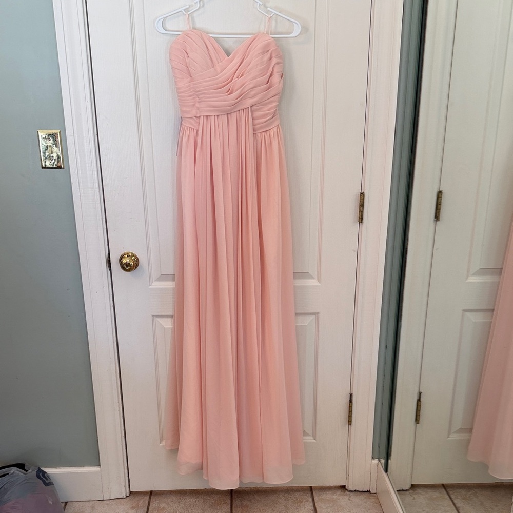 JJs House Pearl Pink Strapless Dress